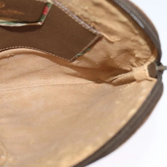 GUCCI GG Supreme Web Sherry Line Shoulder Bag PVC Beige 904 02 047 Auth 128433 - Picture 12 of 16